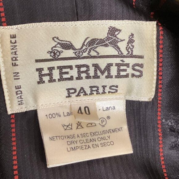 Hermès Vintage Wool Blazer – Size 40 (Authenticated) - Picture 6 of 8